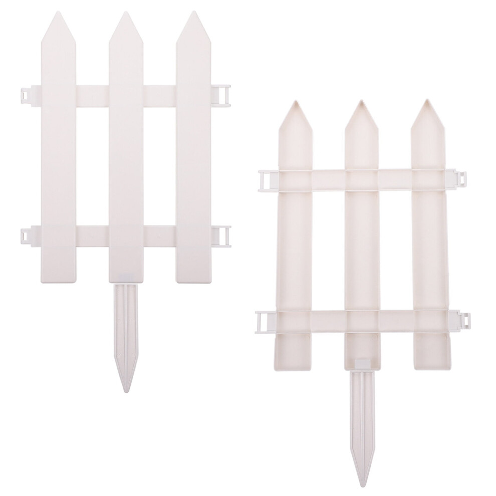 Eease Flexible White Picket Fence For Garden Decor (2 Sets) 9170372868810