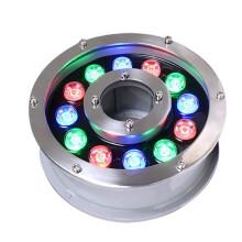 Underwater LED Light IP68 Waterproof 12V Warm White Pond Spotlight with  Brightness 18W