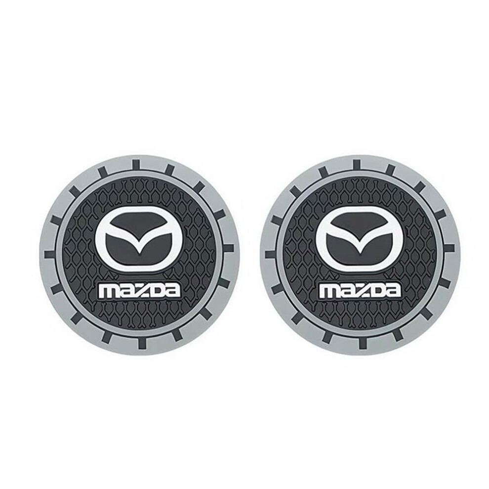 2 Pcs Car Cup Holder Coasters Waterproof Dustproof Mats For Mazda 3 Axela Sedan 9053599973249
