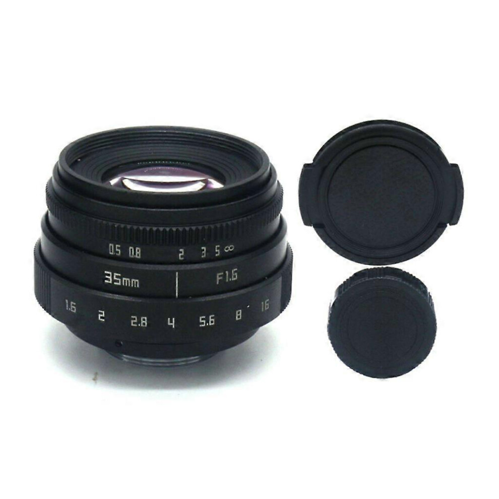 (As Show, Silver) Large Aperture Camera Lens Accessories 35Mm F1.6 C-Mount Cctv Camera Lens 5213747867682