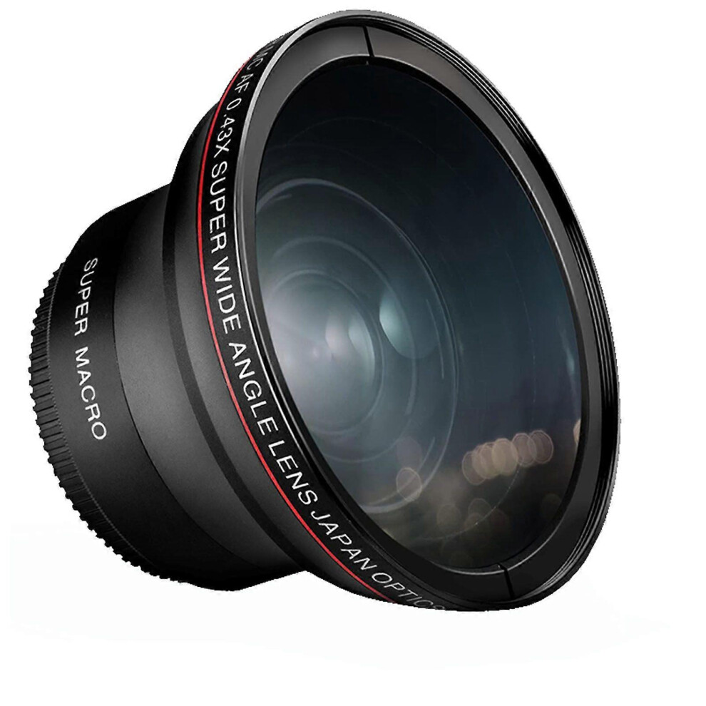 (As Show, 58Mm 0.43X) 49/52/55/58Mm Professional Wide Angle Lens Macro Portion 0.43X For Photography 5213747877896