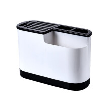Knife Holder and Kitchen Utensil Organizer with Cutting Board Rack, Removable Water Tray, SpaceSaving Design