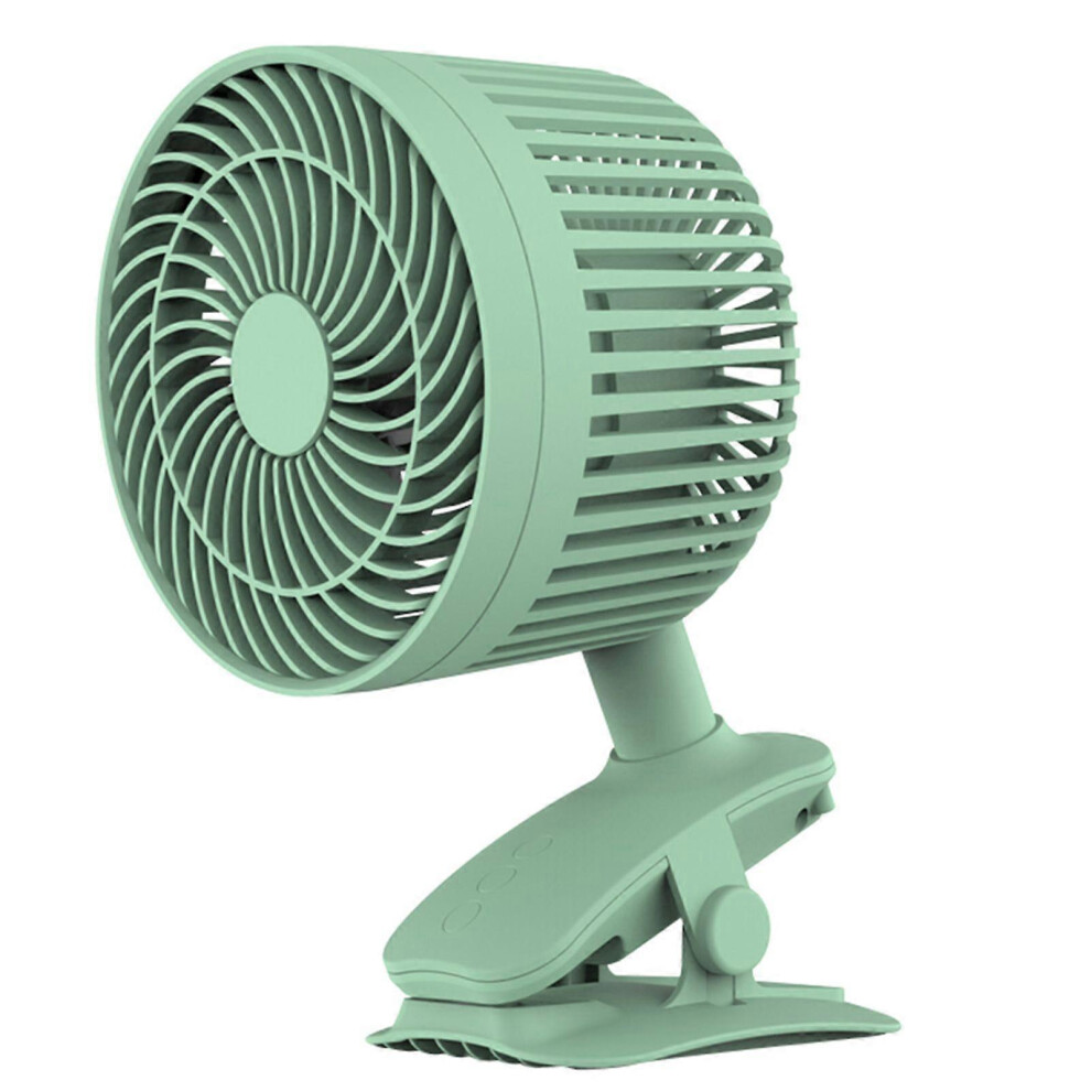 (As Show, Green) 1200Mah Desktop Clip Desktop Fan Handheld Usb Car Mounted Lazy Desktop Fan 3242242622214