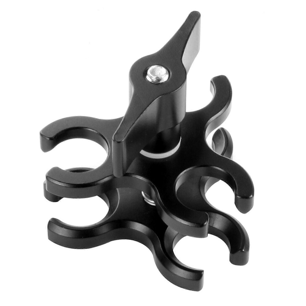 (As Show, Red) 3 Holes Ball For Head Clamp Underwater Arm Diving Bracket For Photography Torch 5213747835629