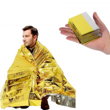 Emergency Thermal Blanket Gold Mylar Survival Space Blanket for Camping Hiking First Aid Outdoors