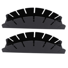 Acrylic Baseball Cap Organizer Rack, SpaceSaving Hat Display Stand for Closet or Bedroom, Black 2pcs