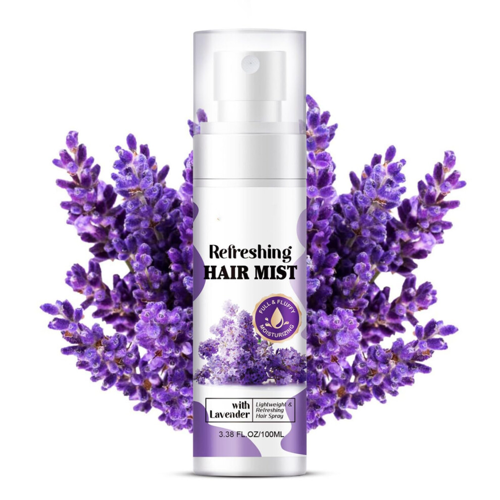 Lavender Hair Spray For Women With Coconut Oil And Aloe, 100Ml Leavein Conditioner For Frizz Control And Daily Hydration