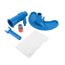 Pool Vacuum Cleaner with Brush for Pool and Pond, Fast WaterPowered Cleaning, Hose Connection