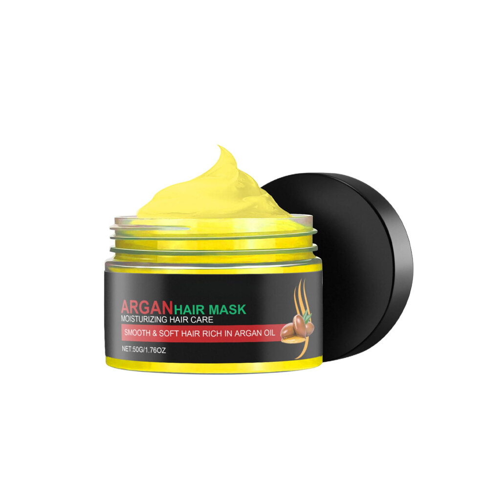 Argan Oil Hair Mask for Deep Hair , Frizz Smoothing and Shine, 50g for Damaged Hair