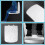Square Soft Close Toilet Seat with Quick Release, Adjustable Hinge,  Fixing for Modern Bathroom 4