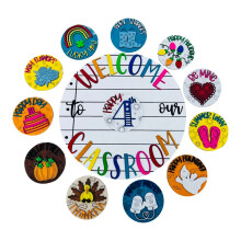 Interchangeable Door Signs (12PCS) for Multiple Festivals, Welcome Party Props, Bathroom Wall Decor Compatible with Valentines Day
