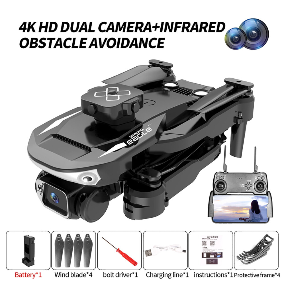 Viflosae Friday Deals S165max 4K Drone With Four-Sided Obstacle Avoidance, Hd Camera & Remote Control - Clearance Sale Today! Black 9180479531227