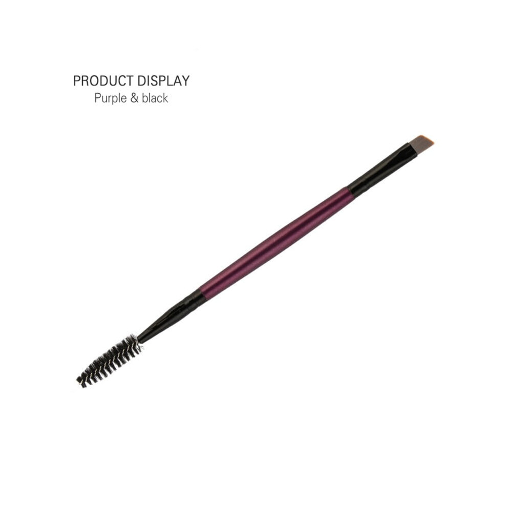Pretty Comy Double Sided Eyebrow Flat Angled Brush Plastic Handle High Quality Pro Cosmetic Makeup Tool