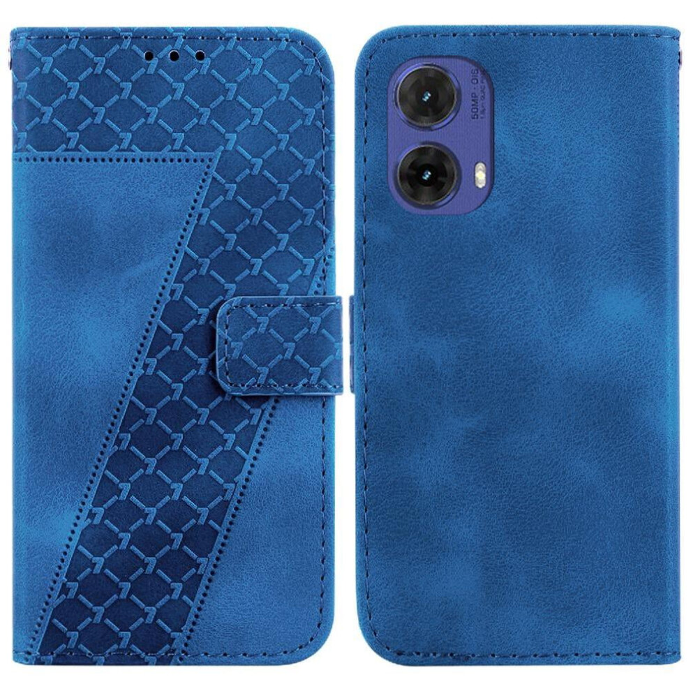 Phone Case For Motorola Moto G85 Wallet Flip Folio Cover Pu Leather Card Slot Function Embossed Pattern 9180479533320