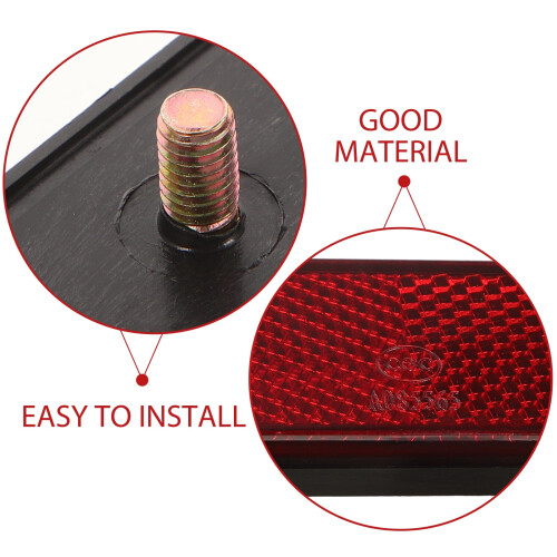 5pcs Replaceable Wheel Reflectors Warning Bike Reflectors Compact Bicycles Reflectors 2