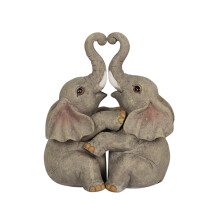 Miayilima Desktop Ornament Animal Love Couple Cuddling Pair Figurine Ornament Home Decor C