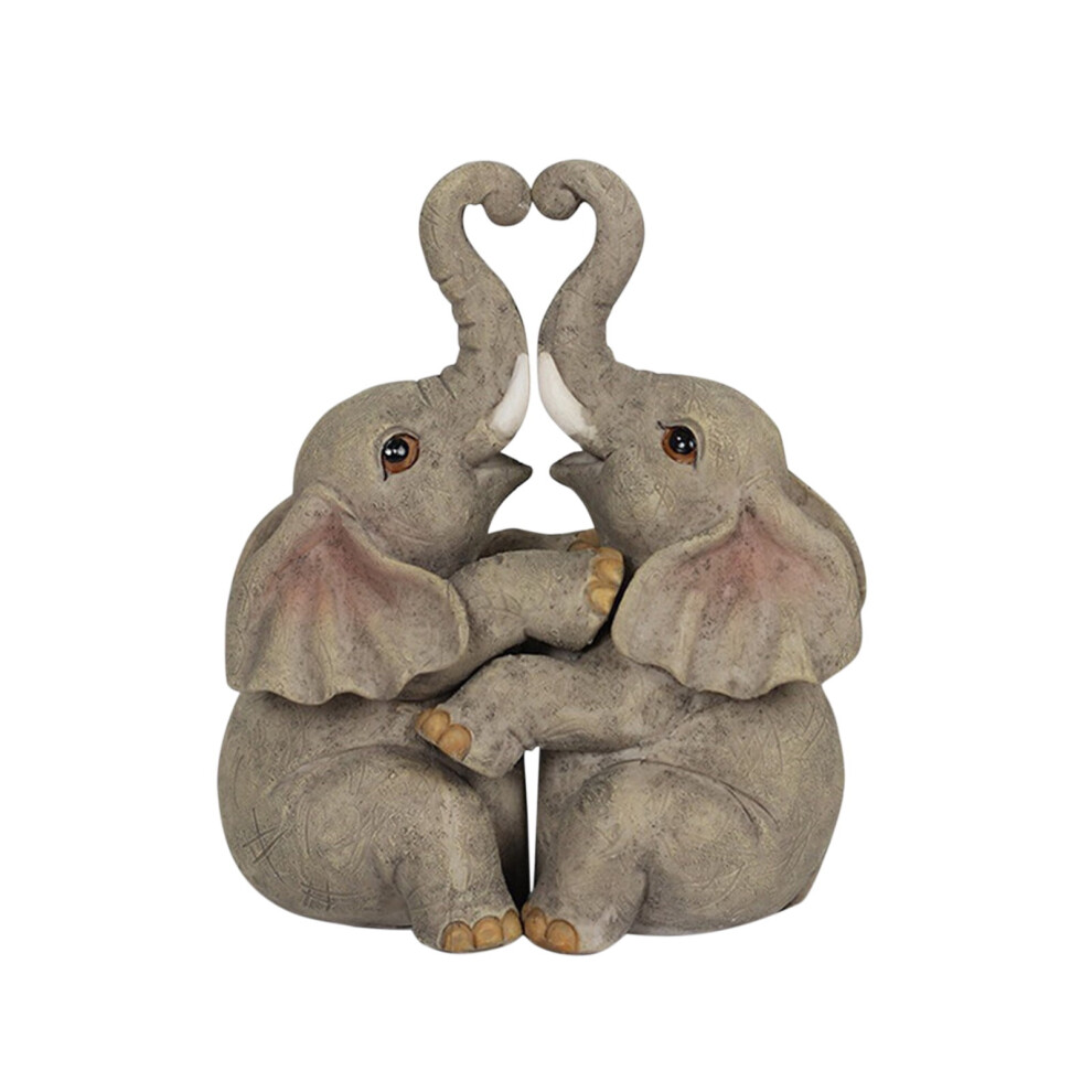 Miayilima Desktop Ornament Animal Love Couple Cuddling Pair Figurine Ornament Home Decor C