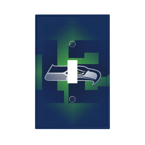 Seahawks Switching Lights Single Leather Roman Frame Switch Panel Wall Panel Single Double/Pull Light Switch