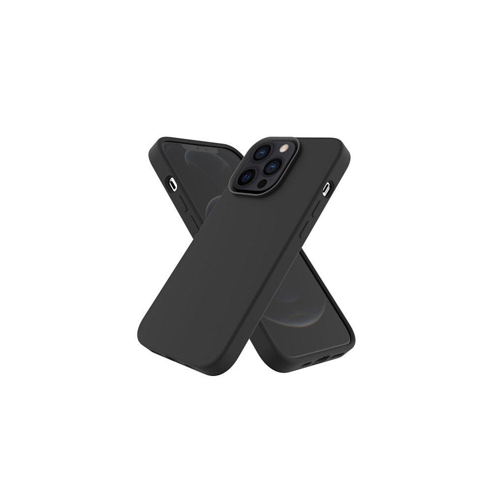 Compatible With Iphone 13 Pro - Silicone Case Black 9557311216640