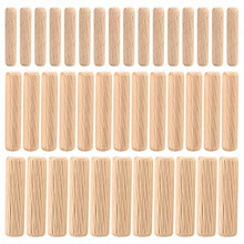 90Pcs Wooden Dowel Pins, Straight Groove Wooden Dowel Pins with Beveled Ends Tapered, for Furniture Door, M6 M8 M10