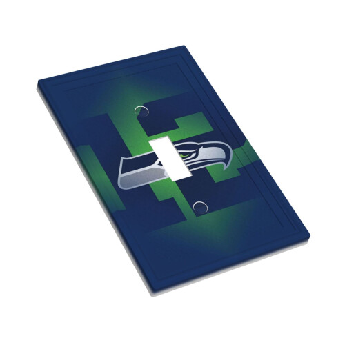 Seahawks Switching Lights Single Leather Roman Frame Switch Panel Wall Panel Single Double/Pull Light Switch 2