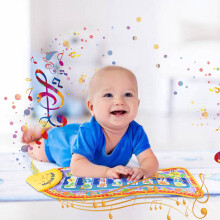 karymi Music Interactive Blanket - Multi-Function Musical Game Carpet for Kids, Crawling Mat, Early Learning Toy, Compatible with Holiday Deals &