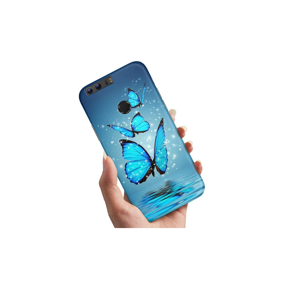 Compatible With Huawei Honor 8 - Case/Mobile Case Glittering Butterflies 9557311216800