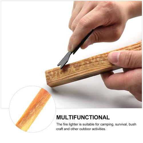 4pcs Wood Fire Starter Survival Tools Camping Ignition Strip Fire Starter Sticks 2
