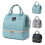 Milk Storage Breastfeeding Double-layer Backpack Hand Bag Double Layer Fresh Preservation Bag,Blue 1