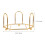 2pcs Coaster Holders Household Table Mat Holders Square Round Coasters Supports 3