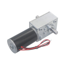 Mosiee 1PCS Double Shaft Worm Gear Motor DC 12V 10RPM High Torque Speed Reduction Motor