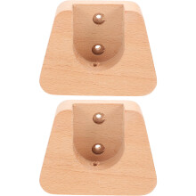 2pcs Wooden Curtain Rod Brackets Closet Rod Support Bracket Wardrobe Closet Rod Bracket Shower Curtain Rod Holders Closet Pole Bracket