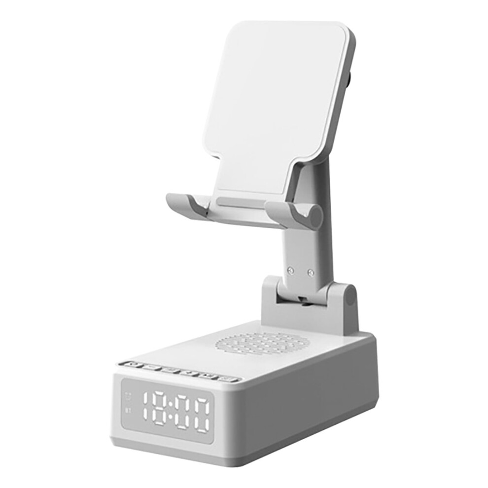 Home Appliances Zkccnuk Desktop Bluetooth Speaker Clock Alarm Multifunctional Foldable Lifting Tablet Phone Holder Wireless Charger Clearance 9557311220531