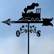 Metal Weather Vane with Pole, Garden Wind Direction Indicator, compatible with Farmhouse Roof Mount, Animal Witch Design for Halloween