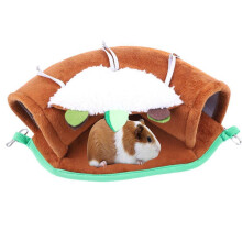 MarinaVida Small Pet Tunnel Bed,2-in-1 Tunnel Tubes Toys for Pet Kittens Puppies Rabbits Bunnies Ferrets