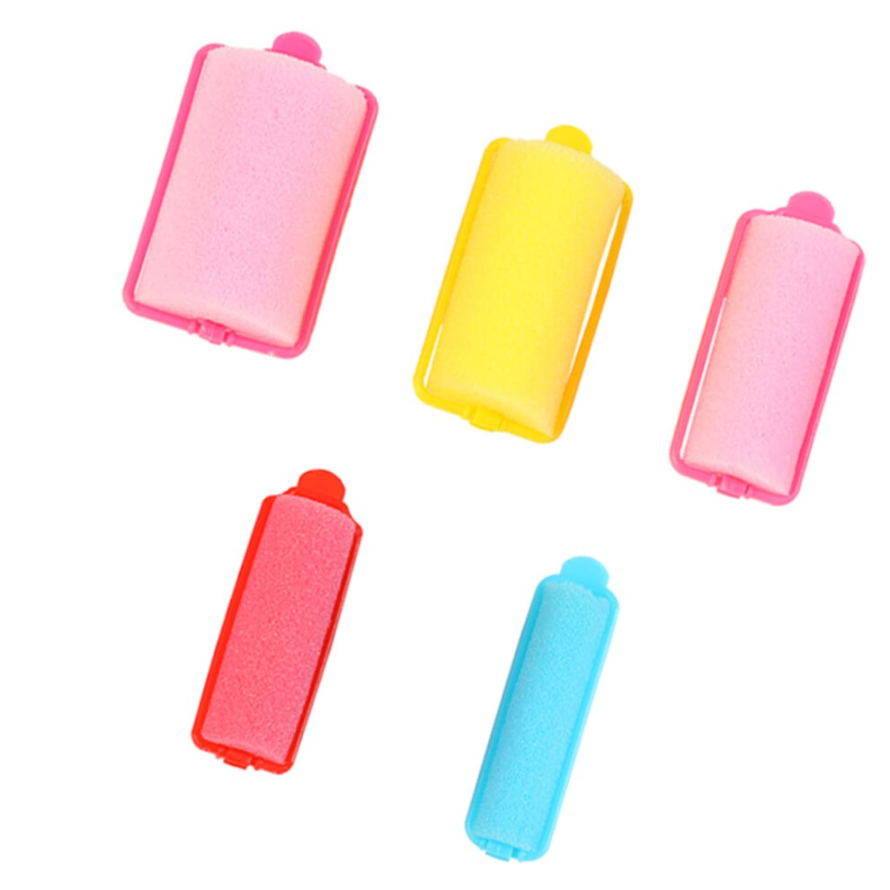 Sponge Hair Rollers No Heat Curlers for Sleeping Soft Foam Gentle Grip Overnight Styling Tool