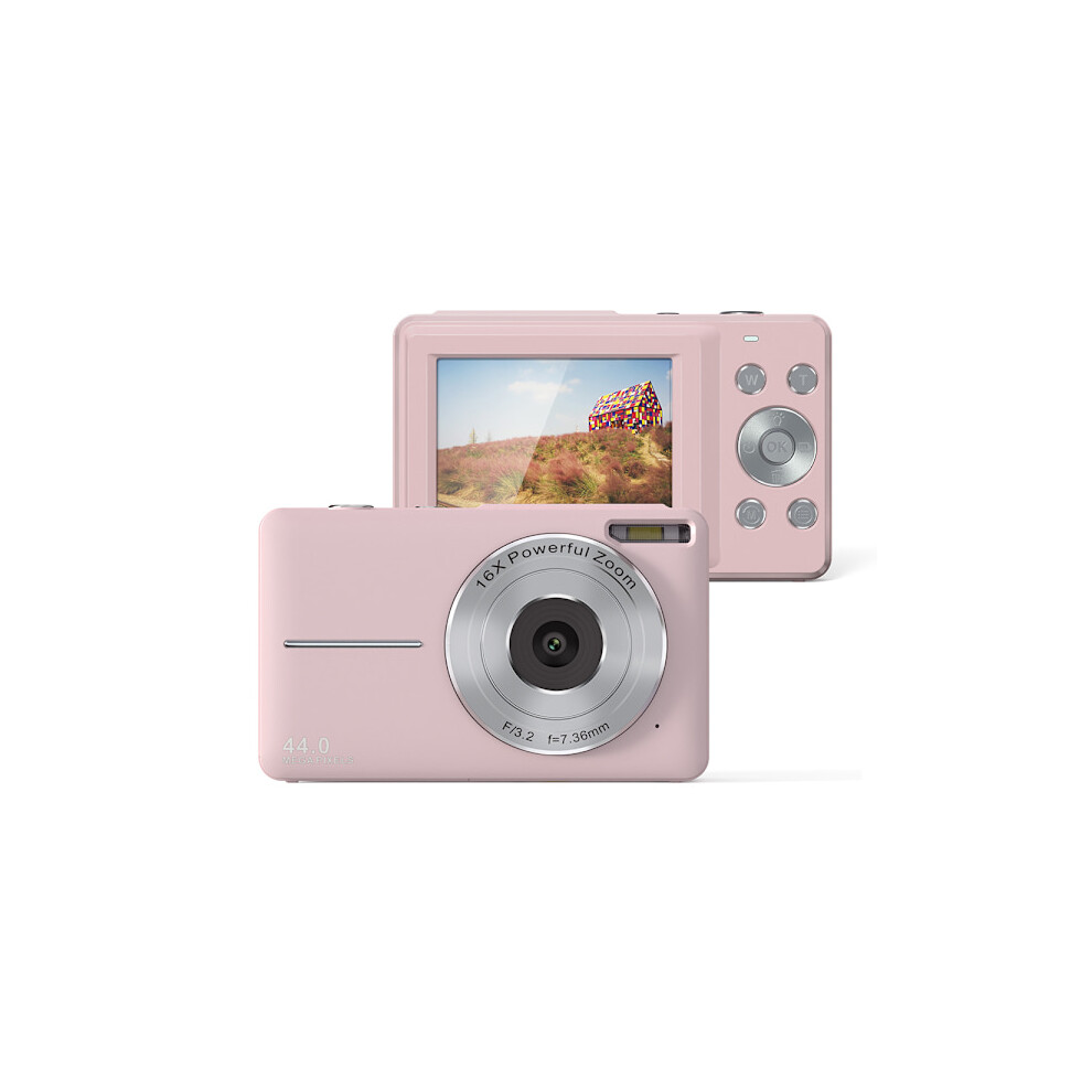 Inf Digital Camera 44Mp/1080P/16X Digital Zoom/Fill Light/Pink 9130661645942
