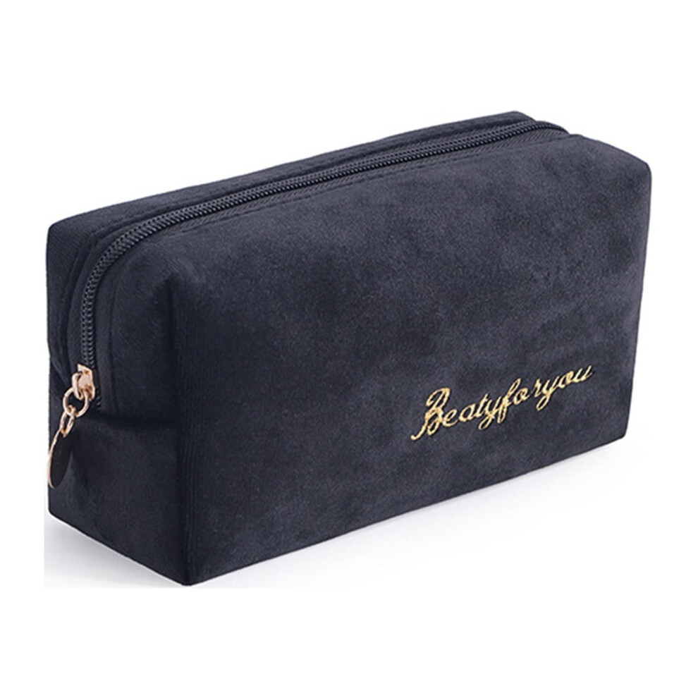 OYIGU Flannel Makeup Storage Bag Hand In Hand With Bag Style Large Capacity Women's Storage Bagï¼ For Home, Office, Closet