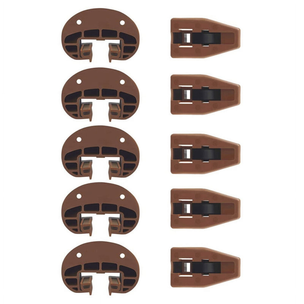 Drawer Slides Guides Plastic 5Pairs With Roller Undermount Drawer Slides Stopper For Dresser Drawer Replacement Parts 9130661650380
