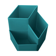 360 Rotating Pen Holder, 3 Grid Pencil Cup for Home Office, Cute Stationery Storage - Compatible with WRXMIJNHGSA
