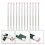 12Pcs Roll Paper Point Pens Thread Machine Sewing Pens Multi-purpose Crayons (White) 3