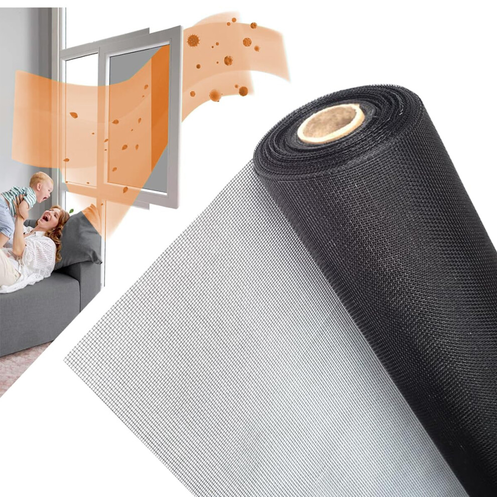 36In X 50Ft Fiberglass Window Screen Roll For Diy Insectproof Mesh Replacement Doors And Patios 9070919687235