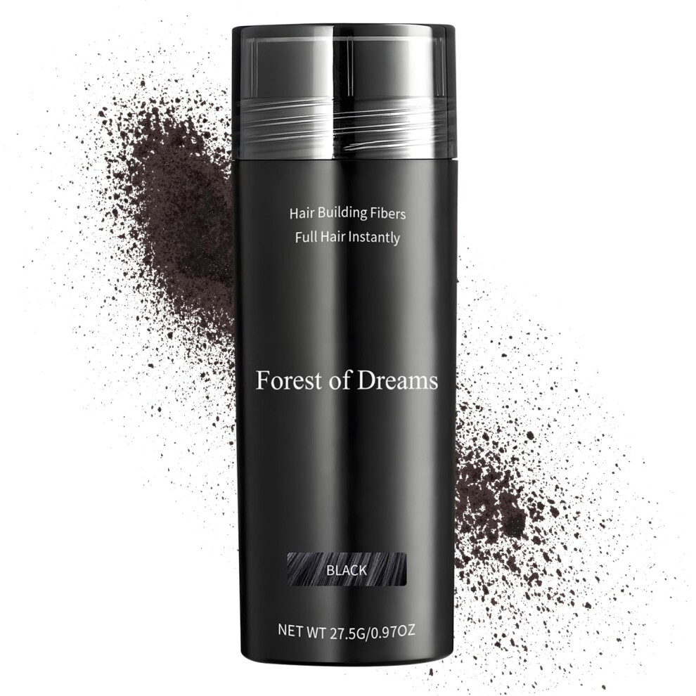 Dark/Gray Hair Building Fibers 27.5G Â Instant Natural Keratin Thickening For Thinning Hair