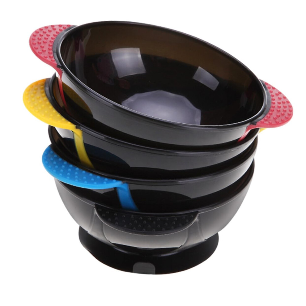 Hair Dye Mixing Bowl Set with Non Slip Suction Base, Reusable for Salon and Home Coloring