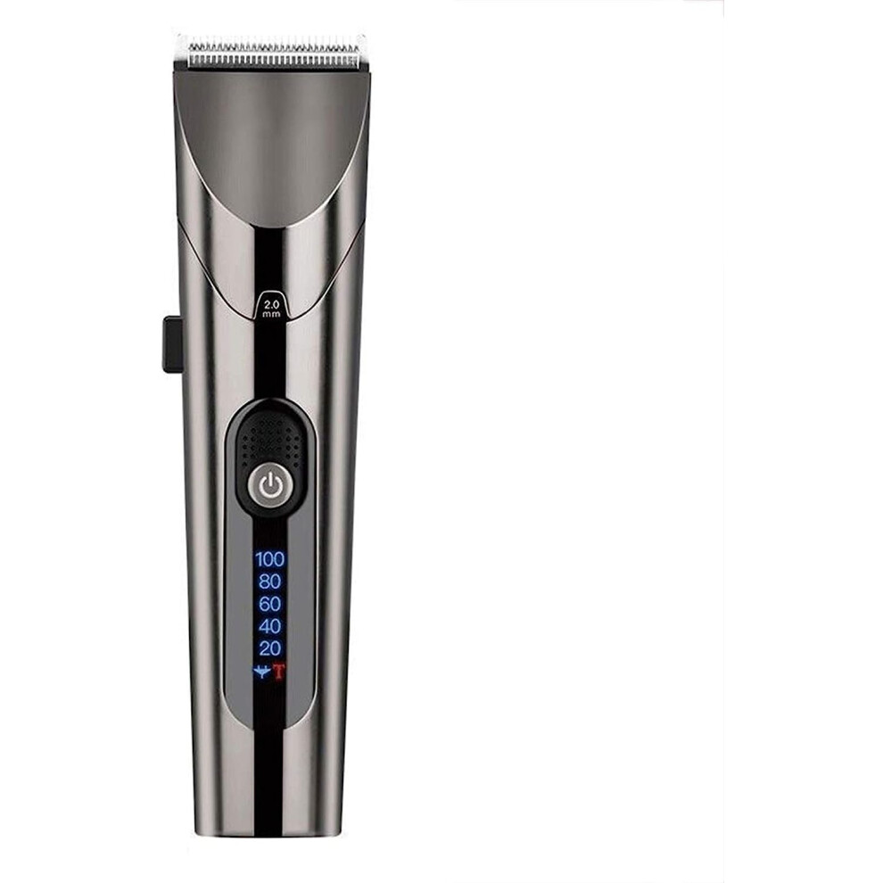 Rechargeable Hair Clipper for Men with Titanium Ceramic Blade, Low Noise, Waterproof, USB Charging