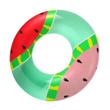 Inflatable Watermelon Pool Float for Adults LeakProof PVC Swimming Ring for Beach and Lake
