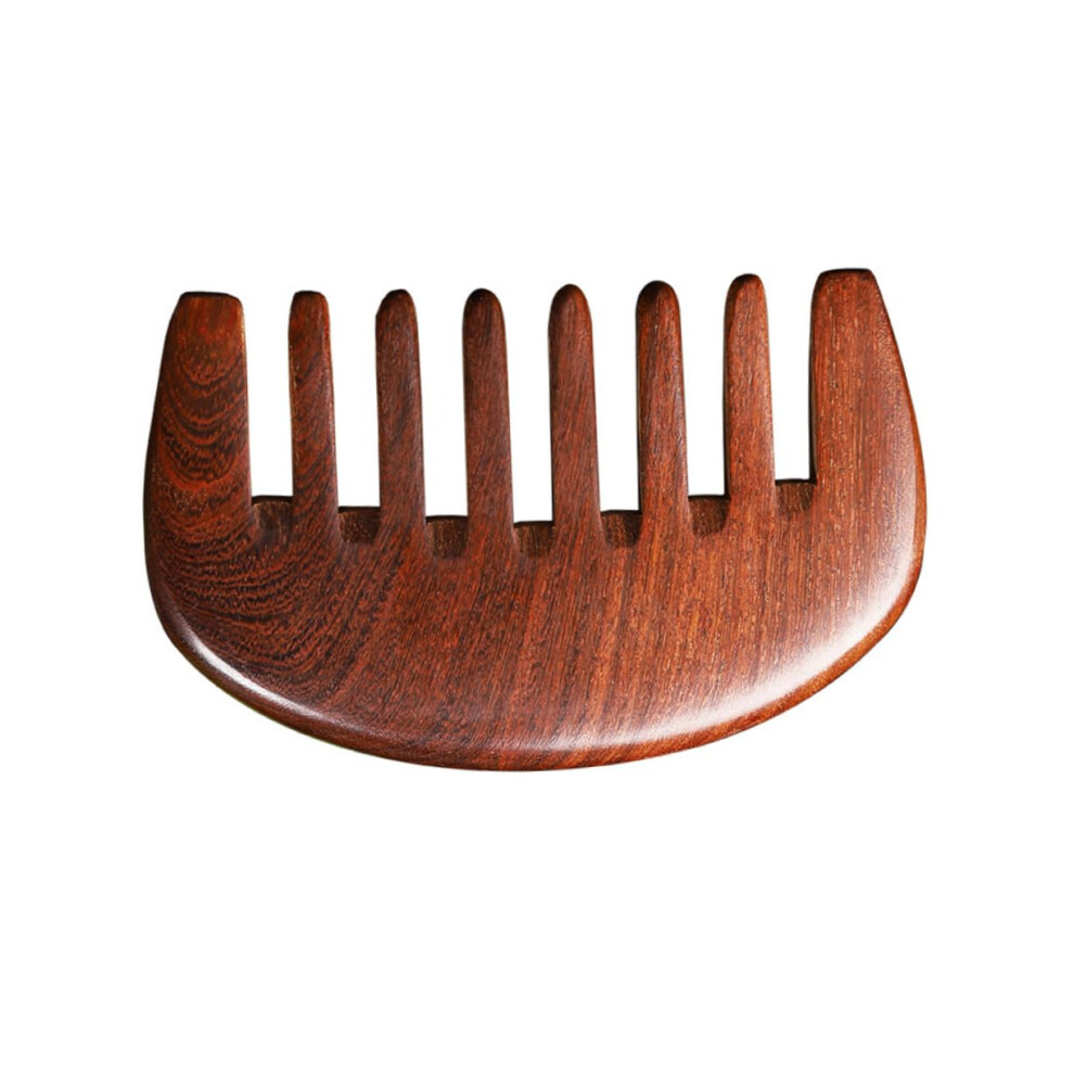 Unisex Sandalwood Hair Comb Wide Tooth Wooden Scalp Massage Comb For Gentle Detangling And Static Reduction