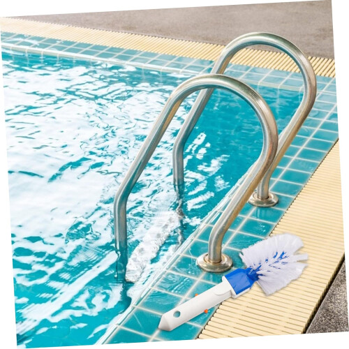 Swimming Pool Brush with Durable Bristles for Efficient Corner and Step Cleaning 1