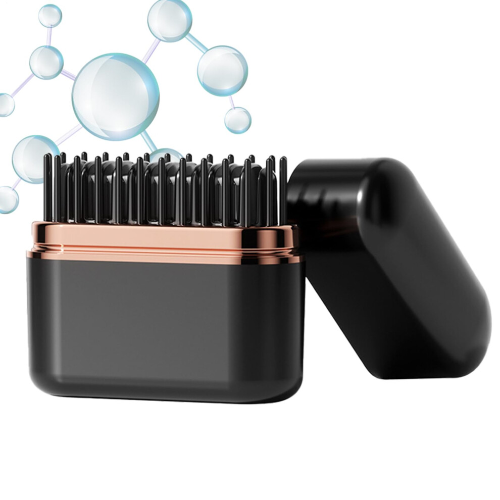 Cordless Ceramic Hair Straightener Brush with Negative Ion Smoothing and 3 Heat Settings for Travel