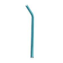 Feiona 1Pc Glass Straw Drinking 180mm*8mm Reusable Elbow Straws Glass Eco Friendly Heat Resistant Glass Straws for Smoothies Cocktails